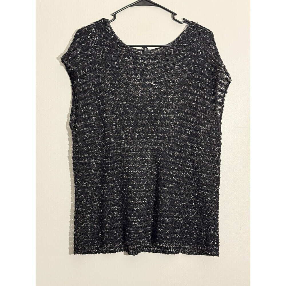 Eileen Fisher Loose Knit Italian Yarn Sweater Corpcore wear to work preppy basic